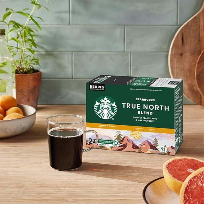 Starbucks True North Coffee, K-Cup Portion Pack for Keurig Brewers (24 Pack)