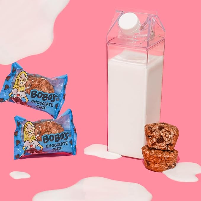 Bobo's Original With Chocolate Chips Bite, Gluten Free, Non-GMO, Whole Grain Oats, Pack of 30 | Snack Bars | On-the-Go | Made with Simple Ingredients