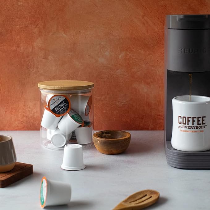 Fresh Roasted Coffee, Blackbeard's Revenge, Medium Roast, 72 Pods for K Cup Brewers