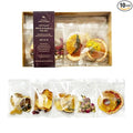Gourmet Fruit & Floral Tea Set of 10 | Handcrafted, Additive-Free, Assorted Tea Gift Set | Sampler 5 Flavors of Naturally Dried Orange, Grapefruit, Lemon, Apple, Rose Jasmine | 10 Tea Bags | Premium Tea Gift Set