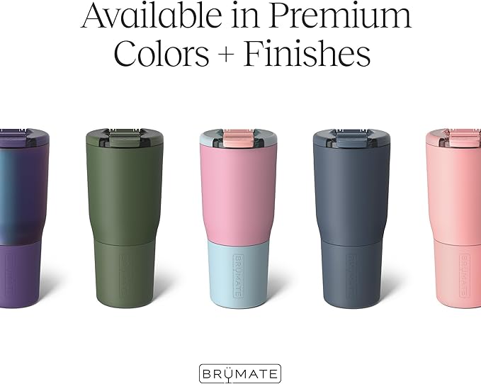 BrüMate Nav 25oz 100% Leak Proof Insulated Travel Tumbler with Magnetic BevLock™ Lid - Double Wall Cup-Holder Friendly Stainless Steel Mug (Limoncello)