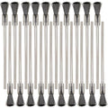 20PCS Wire Brushes with Extended Handle - Metal Rust Removal, Polishing, Cleaning - 6mm Diameter, 3mm Shaft, 100mm Length - Removes Burrs, Dust, and Oxide Layer - Handles Rough Surfaces