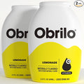 Obrilo Water Enhancer Liquid Flavoring Drops - ZERO Sugar/Calorie, Dye Free, Naturally Flavored Drink Syrup, 2.0 fl oz x 2 Bottles for Kids & Adults (Lemonade)