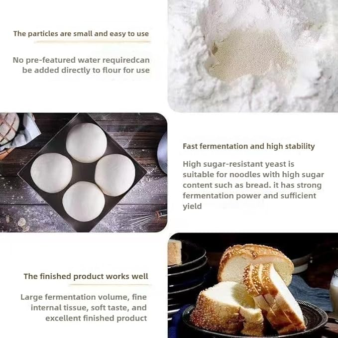 Angel yeast, household, Mantou, steamed stuffed buns, 1.76 ounces (5G * 10 bags),安琪酵母粉蒸包子蒸馒头发酵用（5g/包*10包装）