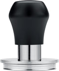 Normcore 57.5mm Coffee Tamper V4.1 Mini, Spring-Loaded with Click Feedback, 304 Stainless Steel Flat Base, Compatible with Lelit Anna Portafilter, Black