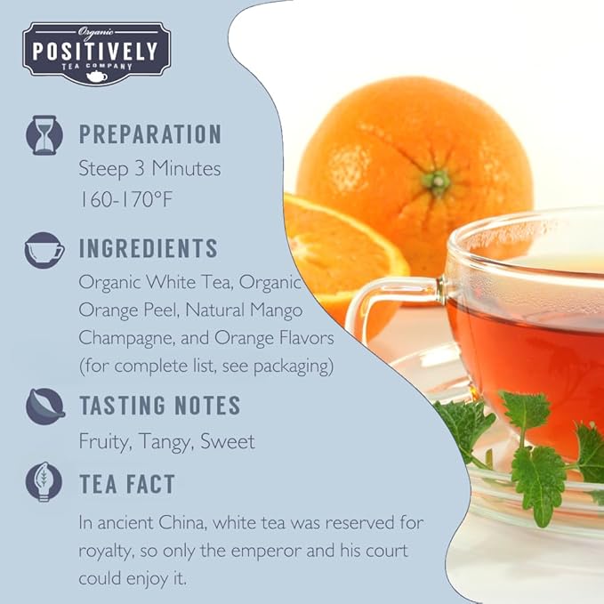 Organic Positively Tea Company, White Tea Sampler, Loose Leaf, 4 Ounce, 3 Pack