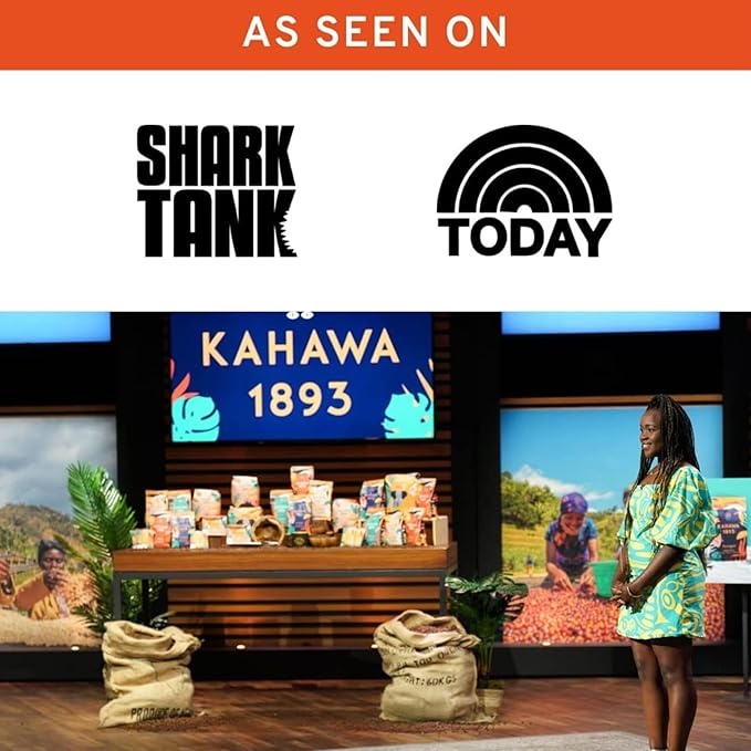Kahawa 1893 Whole Bean Coffee Medium Roast Kenyan Blend 24 Oz - As Seen on Shark Tank, High Antioxidants, Naturally Sweet, Organically Grown, Ethically & Sustainably Sourced
