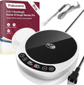 Larger 2-in-1 Sourdough Starter Warmer Pro - 2026 Upgrade Larger Heating Plate, Dough Temp Probe, 1°F Control (70–110°F), 24H Timer, Real-Time Monitoring, for Beginner Bakers Pro-WHT