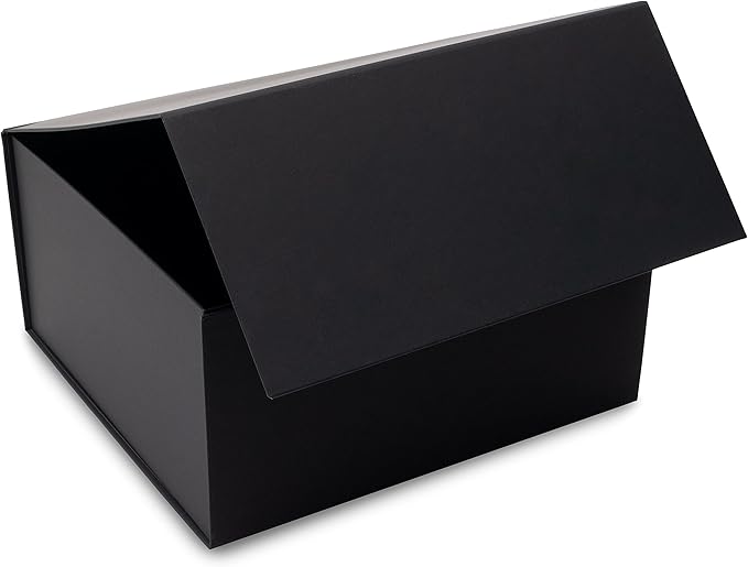 Prime Line Packaging Christmas Gift Boxes, Holiday Gift Boxes with Lids for Presents, Large Black Gift Box for Small Business Wrap, Weddings, Birthdays, Events, Bulk, 12x12x6, 15 Pack