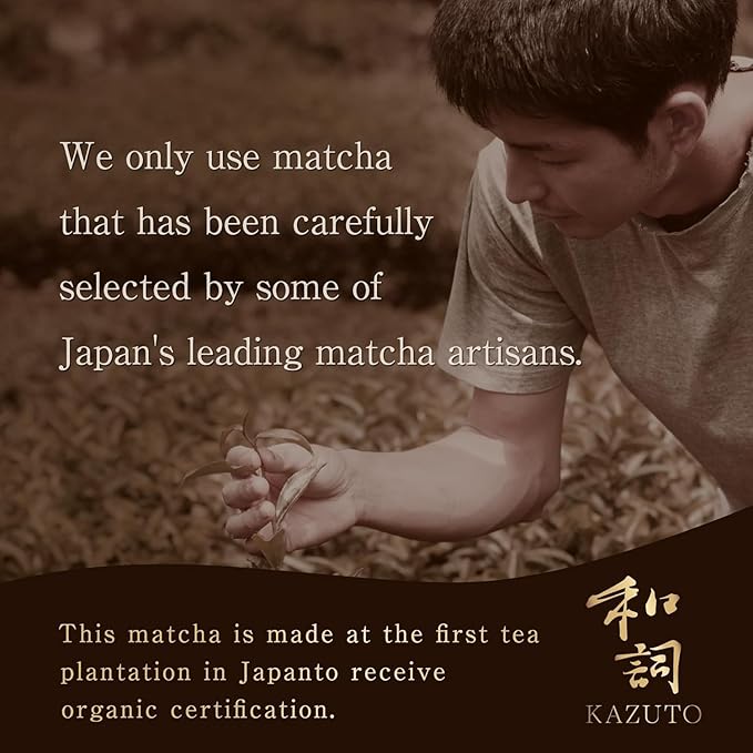 Kazuto Matcha Organic For latte And Cooking – Authentic Japanese First Harvest Culinary Grade Matcha Green Tea Powder from Shizuoka Antioxidants Unsweetned