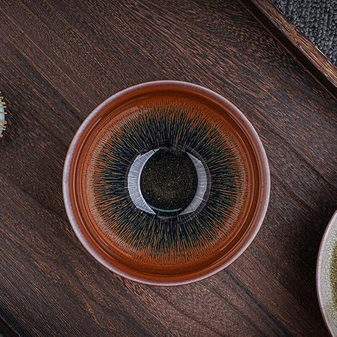 Matcha Bowl, Jian Ware Hare's Fur Glaze 12.17oz, Kiln Change Jian Ware Chinese Jianzhan, Matcha Cup Tea Ceremony, Authentic Porcelain Chawan