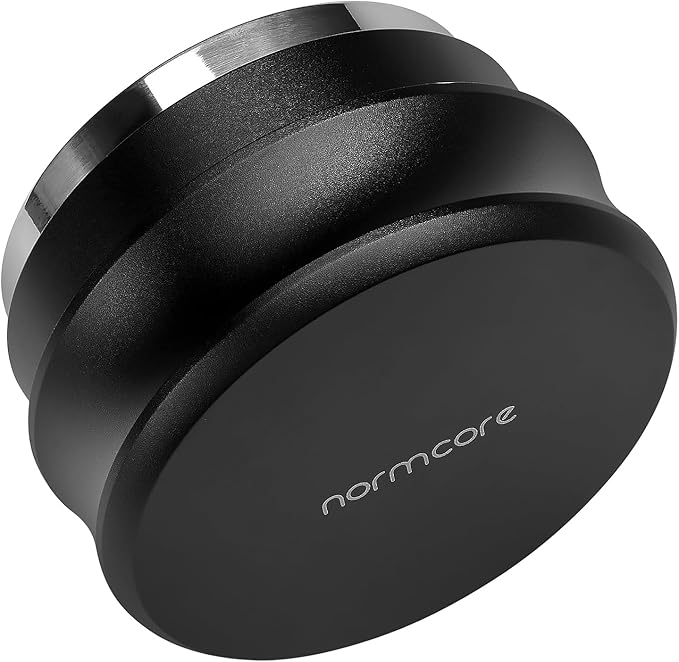 Normcore 58.5mm Palm Tamper, Espresso Coffee Tamper Built-In 30lb Spring with Stainless Steel Flat Base, Barista Coffee Hand Leveler Tamper Compatible with 58mm Portafilter