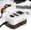 Moongiantgo Handheld Steam Cleaner High Pressure Timed Steamer for Cleaning for Home Kitchen Upholstery, Portable Pressurized Cleaning Machine for Car Detailing, Bathroom Grout Tile, 1200ml