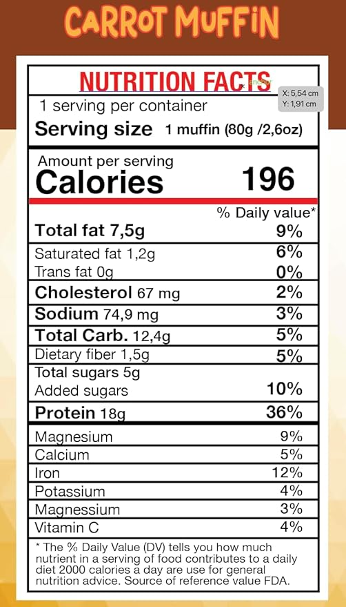 Become Strong High Protein Cake, 18g Protein, 2g Sugar, BNG Cookies (10 ct.) (Carrot Cake)