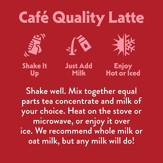 STASH Double Spice Chai Latte - Dairy Free Plant Based Tea Concentrate - Caffeinated - 32 fl oz, 5 Servings (Pack of 2)