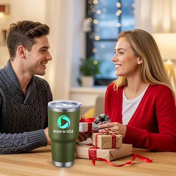 Personalized Tumbler with Pictures Text Logo,Print in USA,30oz Custom Coffee Tumbler with Lid & Straw,Double-layer Stainless Steel Custom Insulated Tumbler,Personalized Gifts As Birthday,Christmas