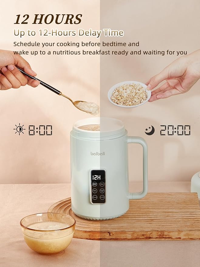 balbali Portable Electric Pot for Cooking Dorm Room - 28oz Non-stick Travel Electric Kettle, Mini Hot Pot with Temperature and Time Control - Self Heating Soup/Rice/Ramen Cooker/Warmer Green