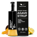 Cook by Color: Ginger Tease, Flavored Organic Agave Syrup Liquid Sweetener, Light Agave Nectar for Cocktails, Teas, Coffee, Smoothies & Cooking, Vegan, Low Carb, 350 ml Bottle, 11.8 fl oz