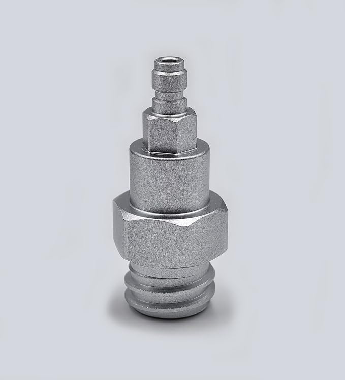 Carbon Dioxide Filling Adapter 8mm Male Quick Disconnect TR21-4 for Soda Water Machine Sparkling Water Maker External CO2 Tank