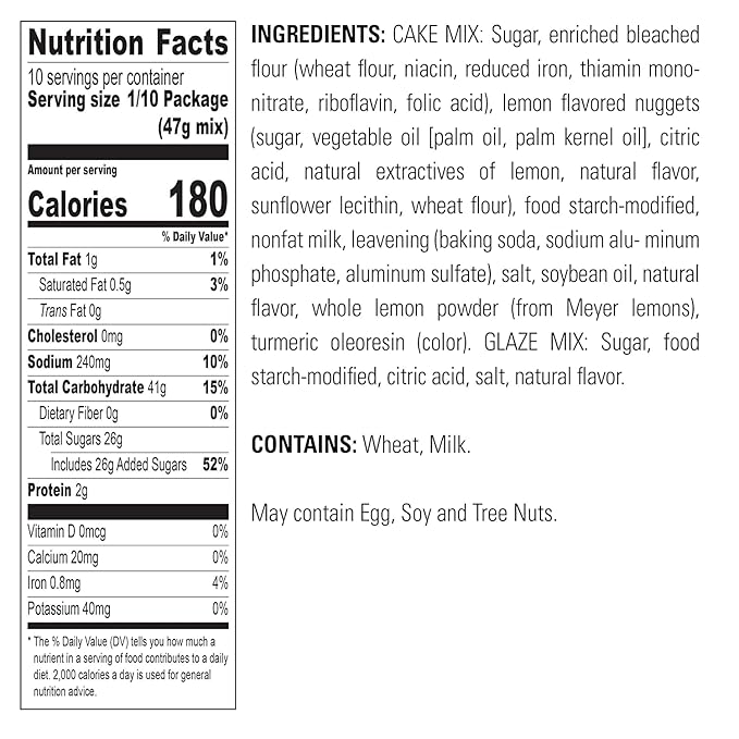 Krusteaz Meyer Lemon Pound Cake Mix (16.5 Ounce (Pack of 4))