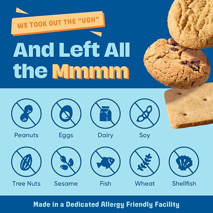 Gluten Free Partake Crunchy Cookies Variety Pack (Chocolate Chip, Ginger Snap, Classic Graham Cracker) - Vegan - Free From the Top 9 Allergens Including Dairy, Wheat, Soy, Eggs, & Peanuts - Non GMO - Safe School & Office Snack (3 Pack, 5.5oz Boxes)
