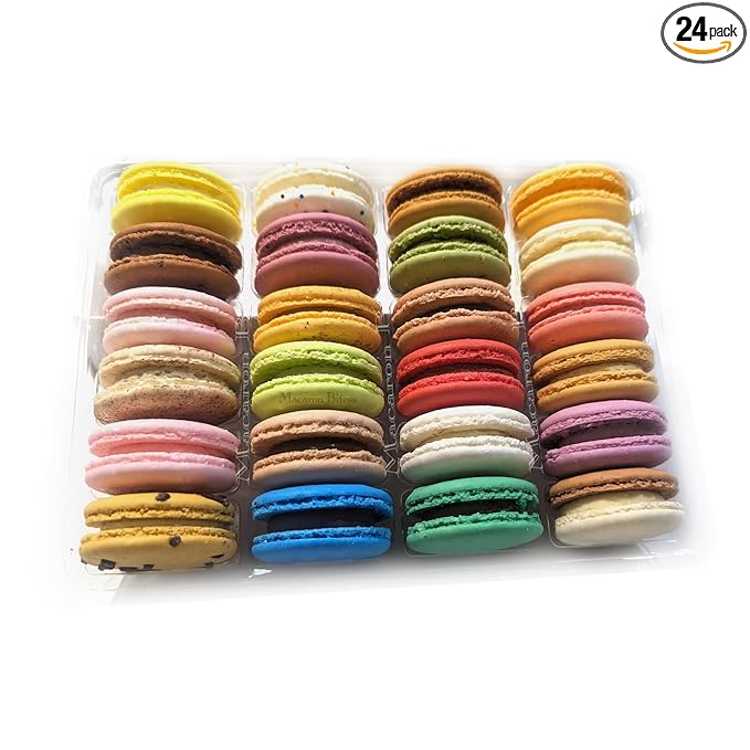 Macaron Box of 24 Assorted French Macaron Flavors