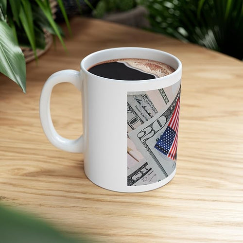 11 OZ Novelty Coffee Mugs - Christmas Gift (American Flag Theme)