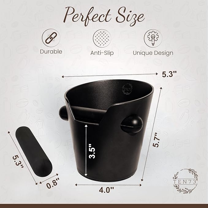 Espresso Knock Box, Espresso Machine Accessories, Coffee Espresso Accessories, Knockbox Espresso, Knock Box Espresso, Coffee Grounds Container Disposal, Espresso Knock Box and Tamp Station