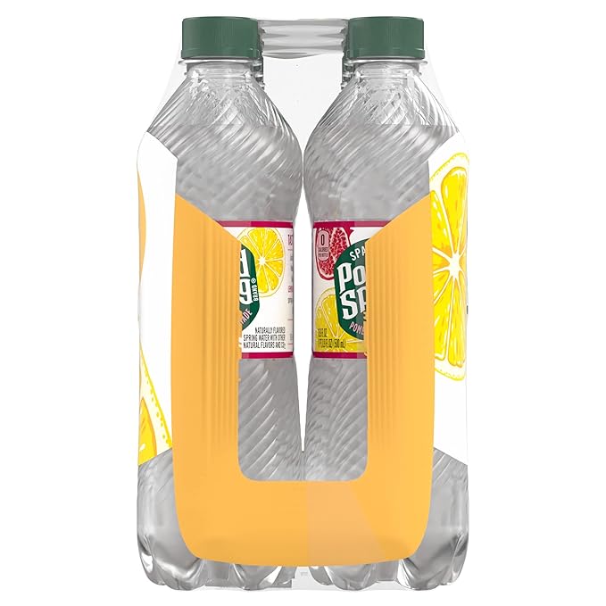 Poland Spring Sparkling Water, Pomegranate Lemonade, 16.9 oz. Bottles (Pack of 8)