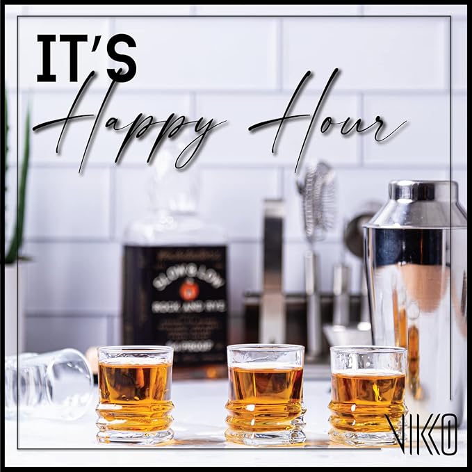 Vikko Shot Glasses, 2.75 Ounce Shot Glass Set of 12 Small Liquor and Spirit Glasses, Durable Tequila Shot Glasses For Alcohol and Espresso Shots