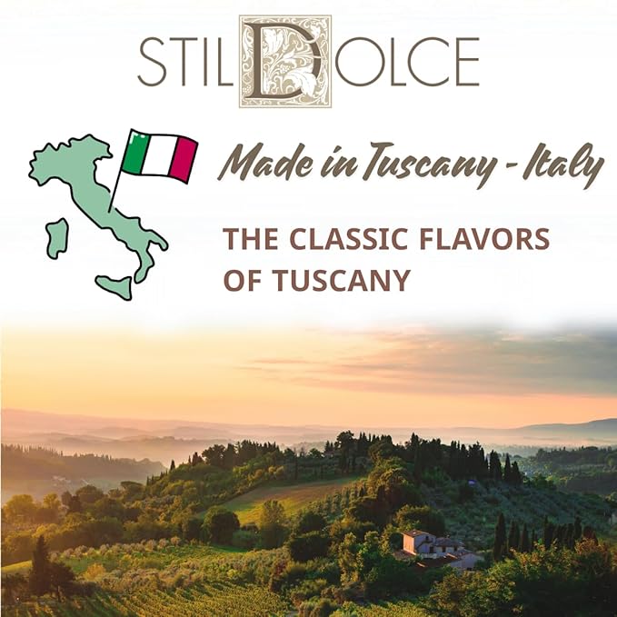 Italian Semi-Soft Almond Biscotti | Made in Tuscany, Italy | Stildolce Traditional Authentic Biscuits, Pack of 2