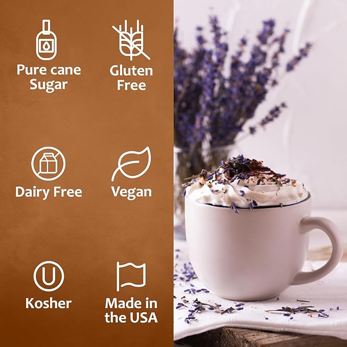 Syruvia Lavender Syrup for Coffee & Cocktails 25.4 Ounces Syrups for Coffee Drinks