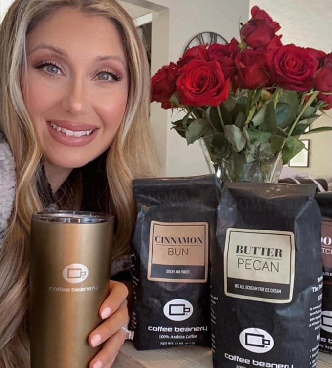 Cinnamon Bun Flavored Coffee, Specialty Arabica Coffee, Medium Roast, 12 ounce, Automatic Drip (Ground)