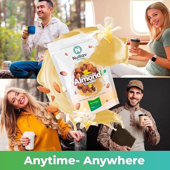 NULLIAV | Mediterranean Almond Vanilla Milk Powder 7.75 Oz.