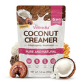 Veltracha Mushroom Coffee Creamer, Superfood Coconut Creamer Powder with 6 Adaptogenic Mushrooms - Reishi, Turkey Tail, Lions Mane, Non-Dairy Coconut Powdered Creamer for Energy & Focus & Digestion, 30 Servings, Sweet