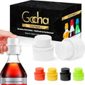 GOCHA | 2 PCS Vacuum Soda Bottle Stopper | Silicone Fizz Keeper | Carbonation Preserver for Soft Drinks & Beverages | Universal Leak-Proof Bottle Cap | (White)