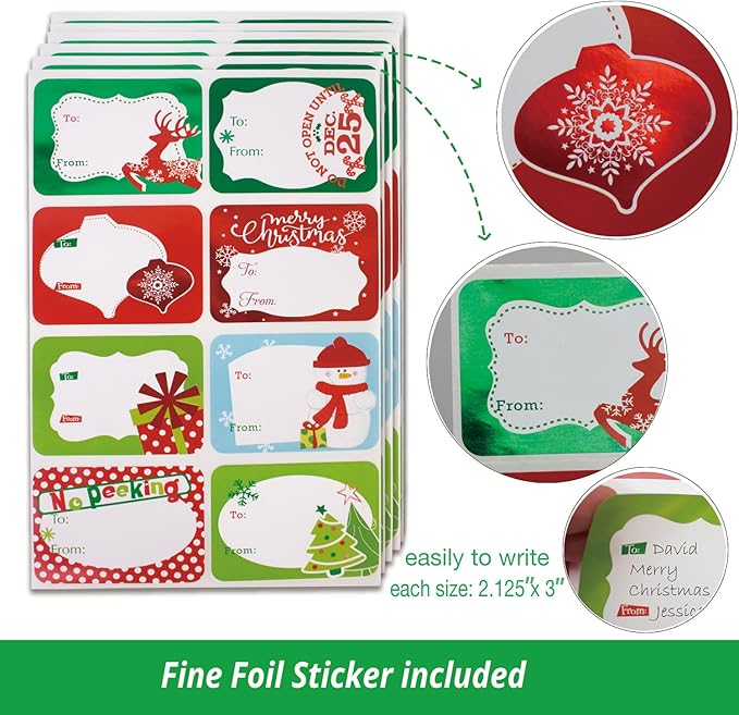12 Christmas Gift Wrap Boxes Bulk with Lids for Wrapping Extra Large Clothes,12 tissue paper and 80 Christmas Stickers(Assorted size for Shirts, Robes, Coats, Sweaters and xmas Holiday Present)