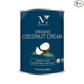 Mementa Inc Organic Coconut Cream 400 ml Can (Pack of 3) - Vegan, Dairy Alternative, Plant-Based | Coconut Milk, Condensed Milk Substitute | Certified Organic, Premium Quality