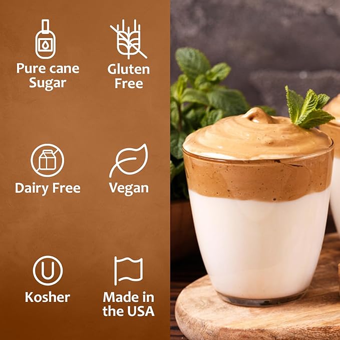 Syruvia Peppermint Syrup for Coffee 25.4 Ounces Peppermint Flavoring for Coffee