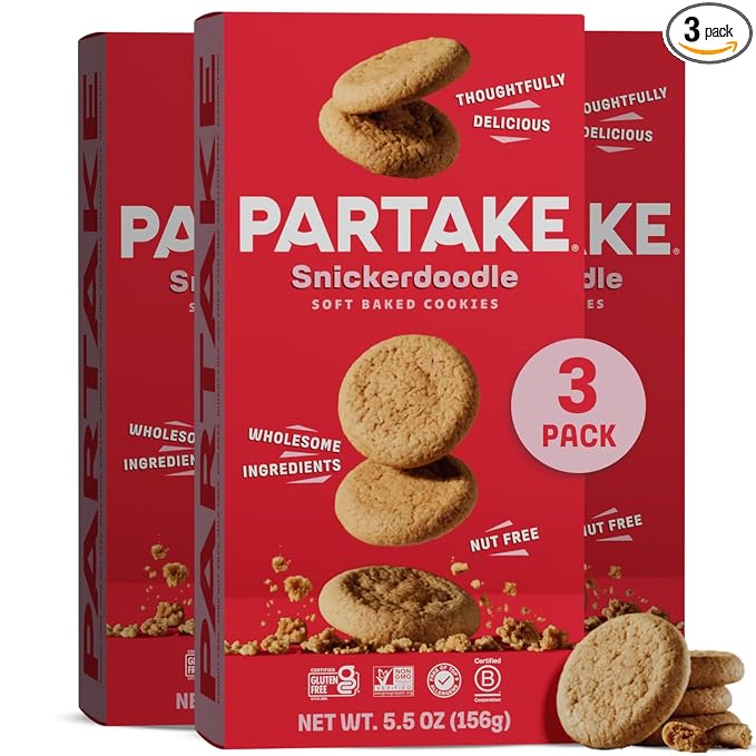 Gluten Free Partake Soft Baked Snickerdoodle 3pk