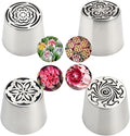 Extra Large Russian Piping Tips Cake Decorating Kit for Buttercream Roses 3D Floral Designs Baker Tools for Wedding Birthday Cakes Cupcakes Cookies
