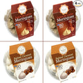 4 Pack Krunchy Melts Original Meringue Cookies | Caramel Delight 4-Pack | 2 Dulce de Leche, 2 Salted Caramel | Only 80-90 Calories Per Serving | Low Fat/Fat Free, Gluten Free, Dairy Free (4 Oz)