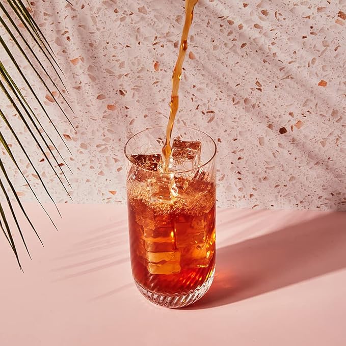 Steven Smith Teamaker Ginger Peach Iced Tea No. 35 Refreshing, Caffeinated, Sugar-Free, Sustainably Grown, Full Leaf Black Iced Tea Bags, 10 Count, 1 Quart Sachets