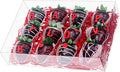 50PCS 10x7x2 inches Clear Cookie Boxes Strawberry Boxes Bakery Boxes Macaron Boxes Gift Boxes Treat Boxes for Party Favors