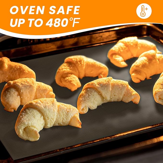 Silicone Baking Mat Roll - Cut to Size Silicone Mat- Non-slip Kitchen Counter Protector Mat, Non-Stick Silicone Pastry Mat, Reusable Air Fryer Linner, Freeze Dryer Mat, Macaron Cookie Baking Mat