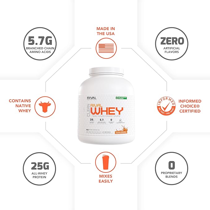 Naturally Flavored Rival Whey - Salted Caramel - 5lb