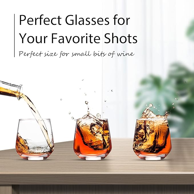Zopeal 48 Pack Shot Glasses 3.25 oz Tequila Whiskey Tasting Glass Cups Small Liquor and Spirit Bar Shooter for Drinking Tasting Espresso Beer Juice