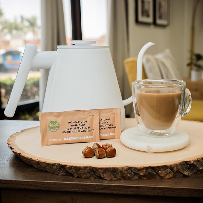 Simply Natural Hazelnut Sweetened Condensed Milk Creamer Single-Serve 10 grams sachet, All Natural Coffee/Tea Creamer (70 sachets bag, Hazelnut flavor)