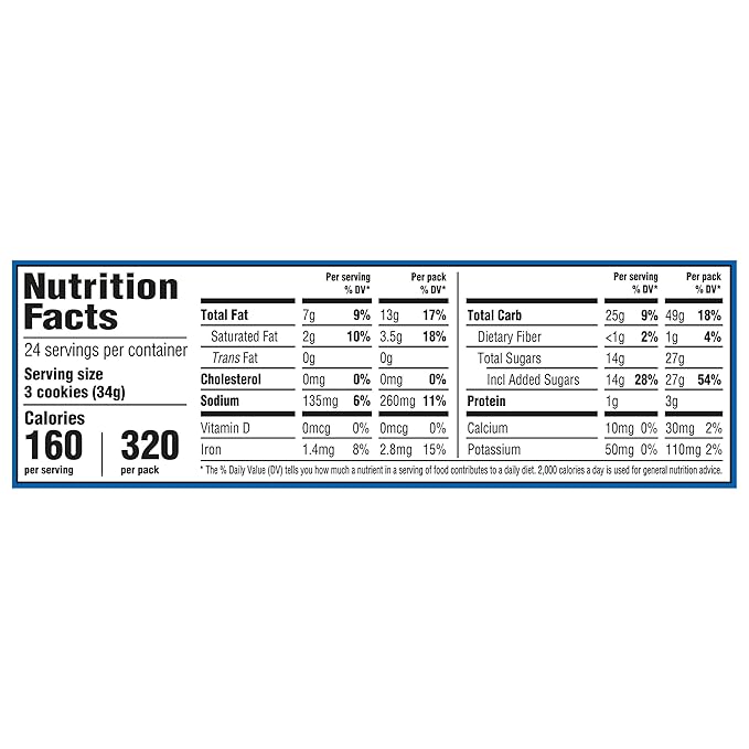 OREO Chocolate Sandwich Cookies, School Lunch Box Snacks, 2.4 Ounce (Pack of 12)