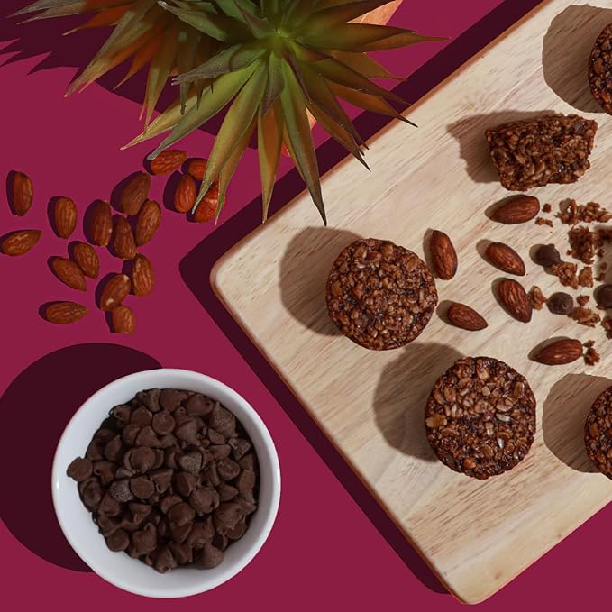 Bobo's Oat Bites (Almond Brownie, 30 Pack Box of 1.3 oz Bites) Gluten Free Whole Grain Rolled Oat Snack- Great Tasting Vegan On-The-Go Snack, Made in the USA